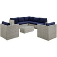 thumbnail image 1 of Modway Repose Outdoor Patio 8 Piece Sunbrella® Sectional Set, Multiple Colors, 1 of 8