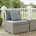 thumbnail image 1 of Modway Repose Outdoor Patio Armless Chair in Light Gray Gray, 1 of 5