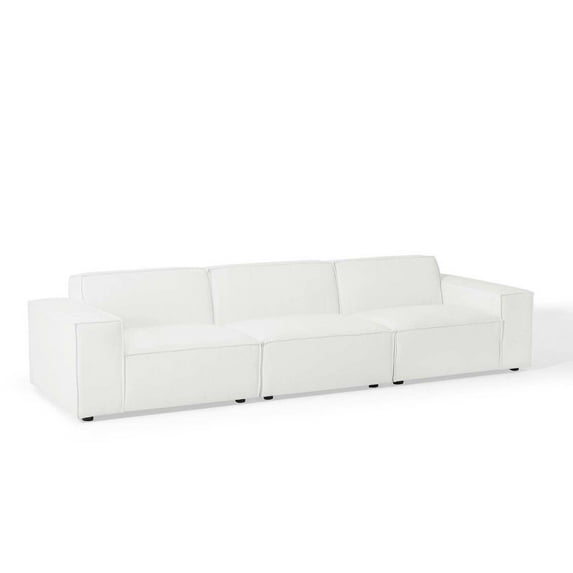 Modway Restore 3-Piece Sectional Sofa in White