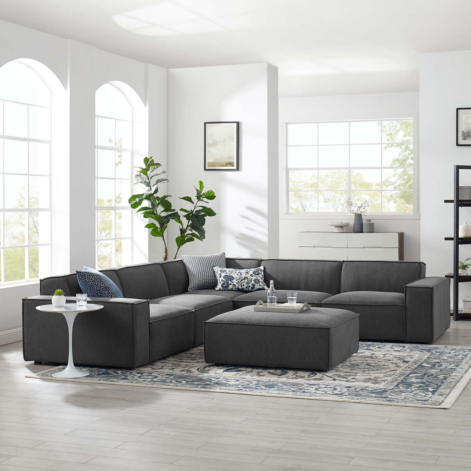Modway Re 6 Piece Sectional Sofa