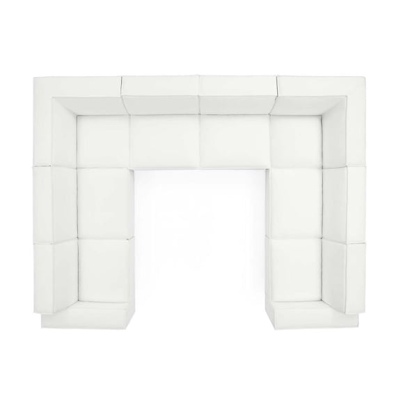 Modway Restore 8-Piece Sectional Sofa in White