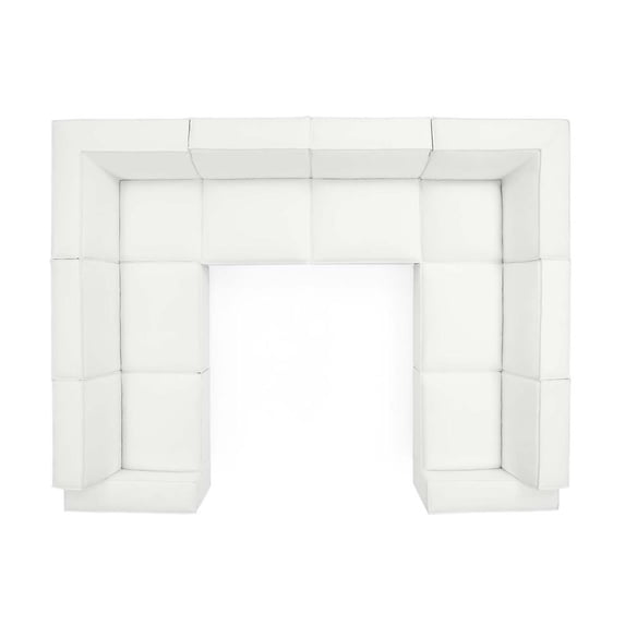 Modway Restore 8-Piece Sectional Sofa in White