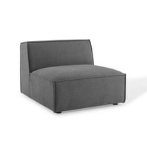 Modway Restore Sectional Sofa Armless Chair in Charcoal