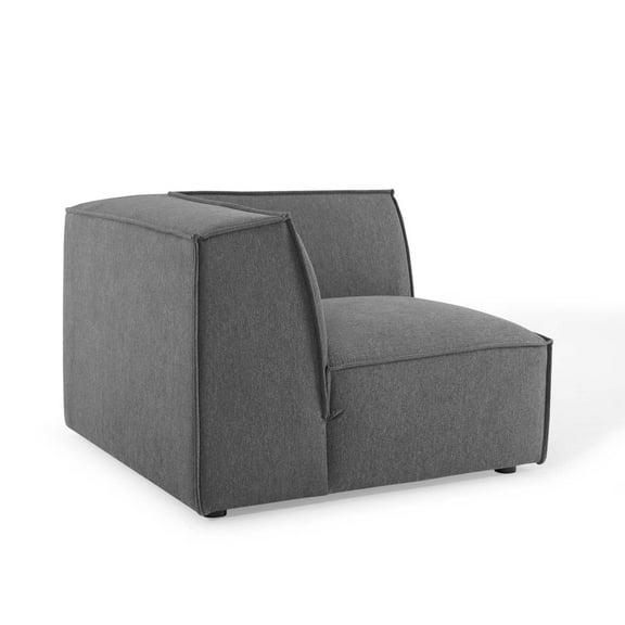 Modway Restore Sectional Sofa Corner Chair in Charcoal
