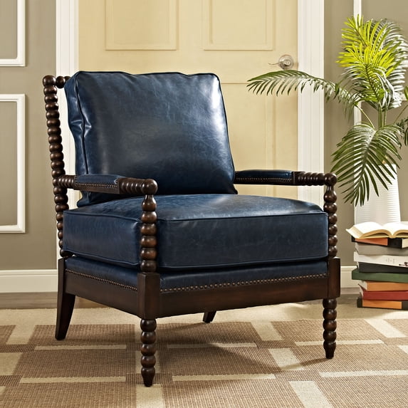 Modway Revel Leatherette Upholstered Armchair, Multiple Colors