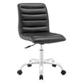 thumbnail image 1 of Modway Ripple Armless Mid Back Leatherette Office Chair, Multiple Colors, 1 of 2