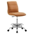 thumbnail image 1 of Modway Ripple Armless Vegan Leather Drafting Chair, 1 of 9