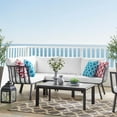 thumbnail image 1 of Modway Riverside 5-Piece Outdoor Patio Aluminum Set in Gray/White, 1 of 10