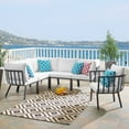 thumbnail image 1 of Modway Riverside 6 Piece Outdoor Patio Aluminum Set in Gray White, 1 of 10