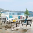 thumbnail image 1 of Modway Riverside 7-Piece Outdoor Patio Aluminum Set in Gray/White, 1 of 10