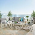 thumbnail image 1 of Modway Riverside 7 Piece Outdoor Patio Aluminum Set in White Gray, 1 of 10