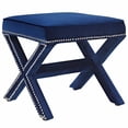 thumbnail image 1 of Modway Rivet Bench in Navy, 1 of 5