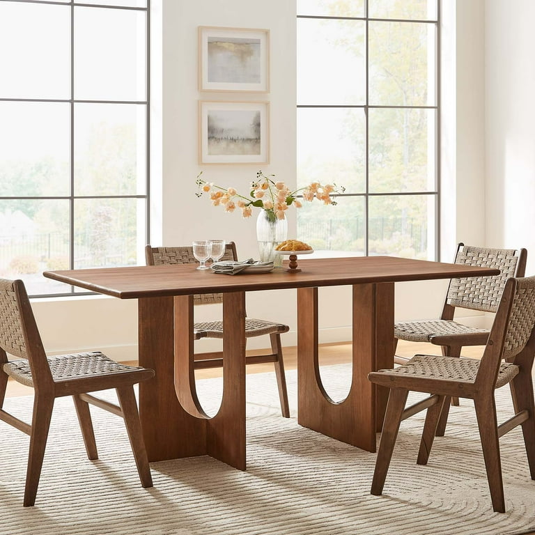 Rivian Dining Table in Walnut - Walmart.com