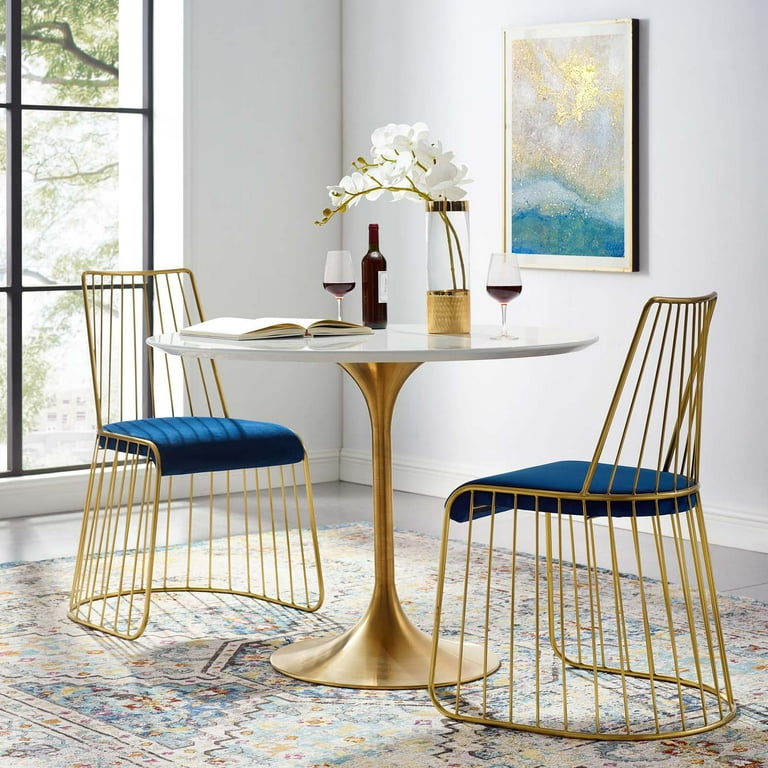 Multi coloured velvet dining chairs top