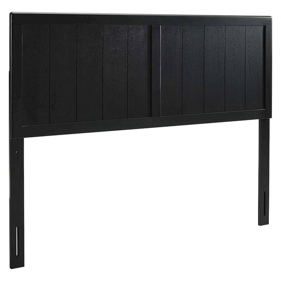 Modway Robbie Full Modern Rubberwood and MDF Headboard in Black