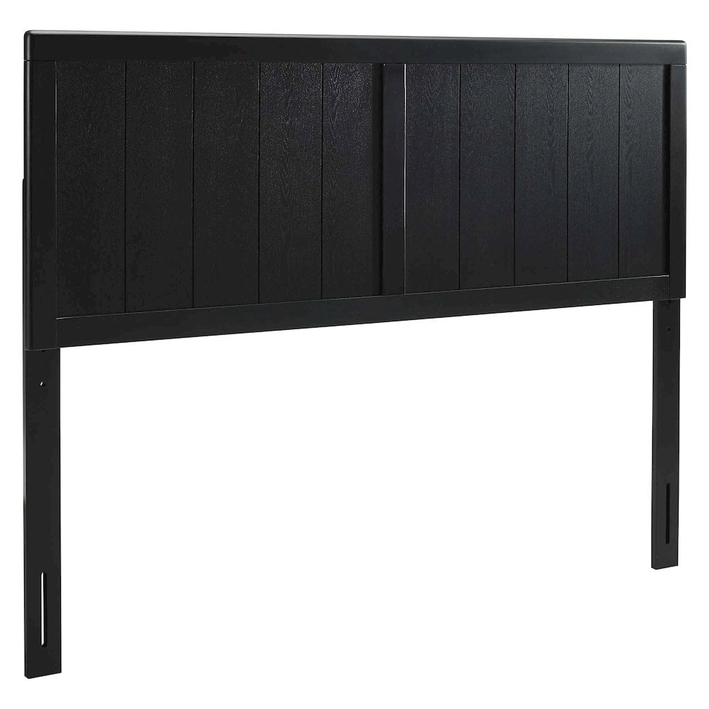 Modway Robbie Queen Modern Rubberwood and MDF Headboard in Black