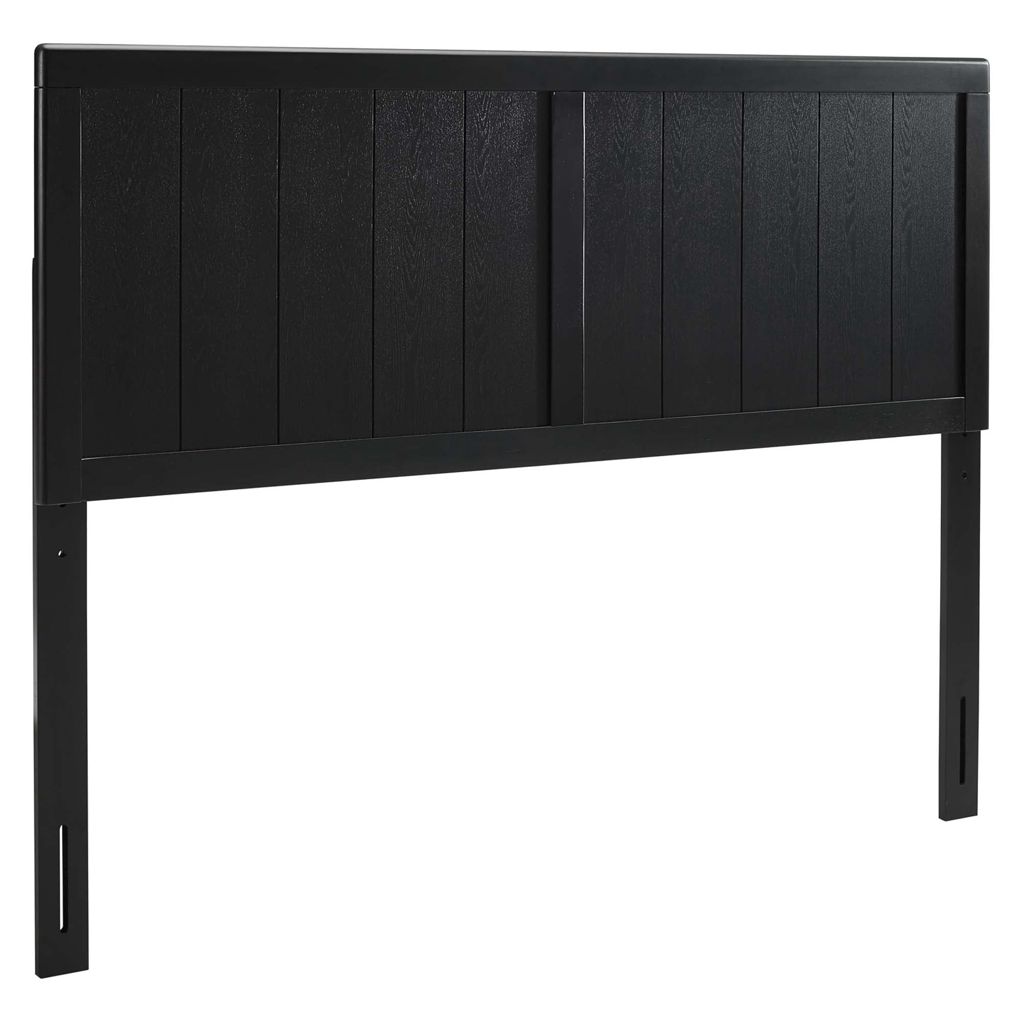 Modway Robbie Twin Modern Rubberwood and MDF Headboard in Black