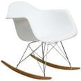 thumbnail image 1 of Modway Rocker Plastic Lounge Chair in White, 1 of 5