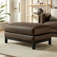thumbnail image 1 of Modway Roscoe Vegan Leather Ottoman in Brown, 1 of 10