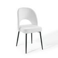 thumbnail image 1 of Modway Rouse Upholstered Fabric Dining Side Chair in Black White, 1 of 11