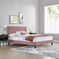 thumbnail image 1 of Modway Roxanne Performance Velvet Queen Platform Bed in Dusty Rose, 1 of 9