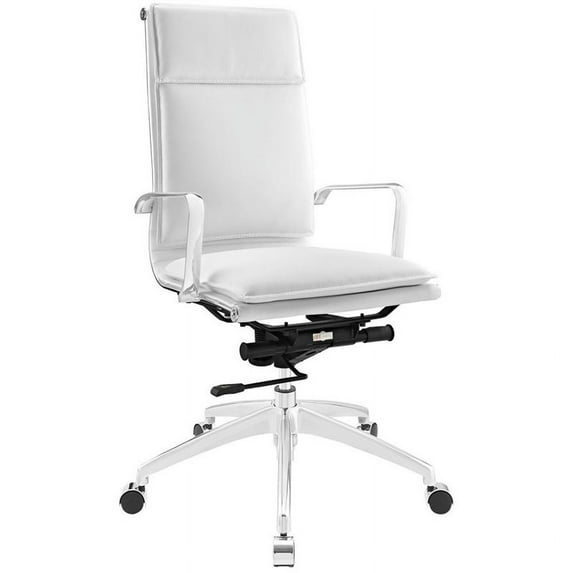 Modway Sage High Back Swivel Office Chair in White