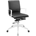 thumbnail image 1 of Modway Sage Mid Back Swivel Office Chair in Black, 1 of 4