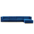 thumbnail image 1 of Modway Sanguine Channel Tufted Performance Velvet 5-Piece Modular Sectional Sofa, Multiple Colors, 1 of 6