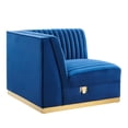 thumbnail image 1 of Sanguine Channel Tufted Performance Velvet Modular Sectional Sofa Right Corner Chair, 1 of 4