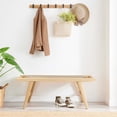 thumbnail image 1 of Modway Saoirse 17.5" Woven Rope & Wood Bench with Foot Pads in Natural, 1 of 8