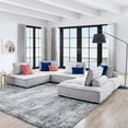 thumbnail image 1 of Modway Saunter Tufted Fabric Fabric 5-Piece Sectional Sofa in Light Gray, 1 of 9
