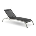 thumbnail image 1 of Modway Savannah Mesh Chaise Outdoor Patio Aluminum Lounge Chair in Black, 1 of 7