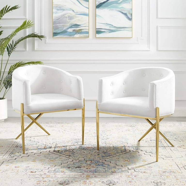Modway white chair outlet