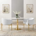 thumbnail image 1 of Modway Savour Modern Tufted Velvet Accent Chairs in White (Set of 2), 1 of 9