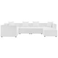 thumbnail image 1 of Modway Saybrook Outdoor Patio Upholstered 6-Piece Sectional Sofa in White, 1 of 13