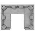 thumbnail image 1 of Modway Saybrook 8-Piece Patio Fabric Upholstered Sectional Sofa in Gray, 1 of 10