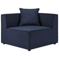 thumbnail image 1 of Modway Saybrook Outdoor Patio Upholstered Sectional Sofa Corner Chair in Navy, 1 of 8
