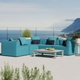 thumbnail image 1 of Modway Saybrook Outdoor Patio Upholstered 5-Piece Sectional Sofa, Turquoise, 1 of 3