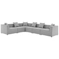 thumbnail image 1 of Modway Saybrook Outdoor Patio Upholstered 6-Piece Sectional Sofa in Gray, 1 of 10