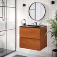 thumbnail image 1 of Modway Scenic 24" Wall-Mount Bathroom Vanity in Cherry Black, 1 of 9