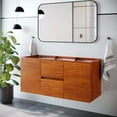 thumbnail image 1 of Modway Scenic 48" Single Sink Compatible (Not Included) Bathroom Vanity Cabinet in Cherry Walnut, 1 of 9