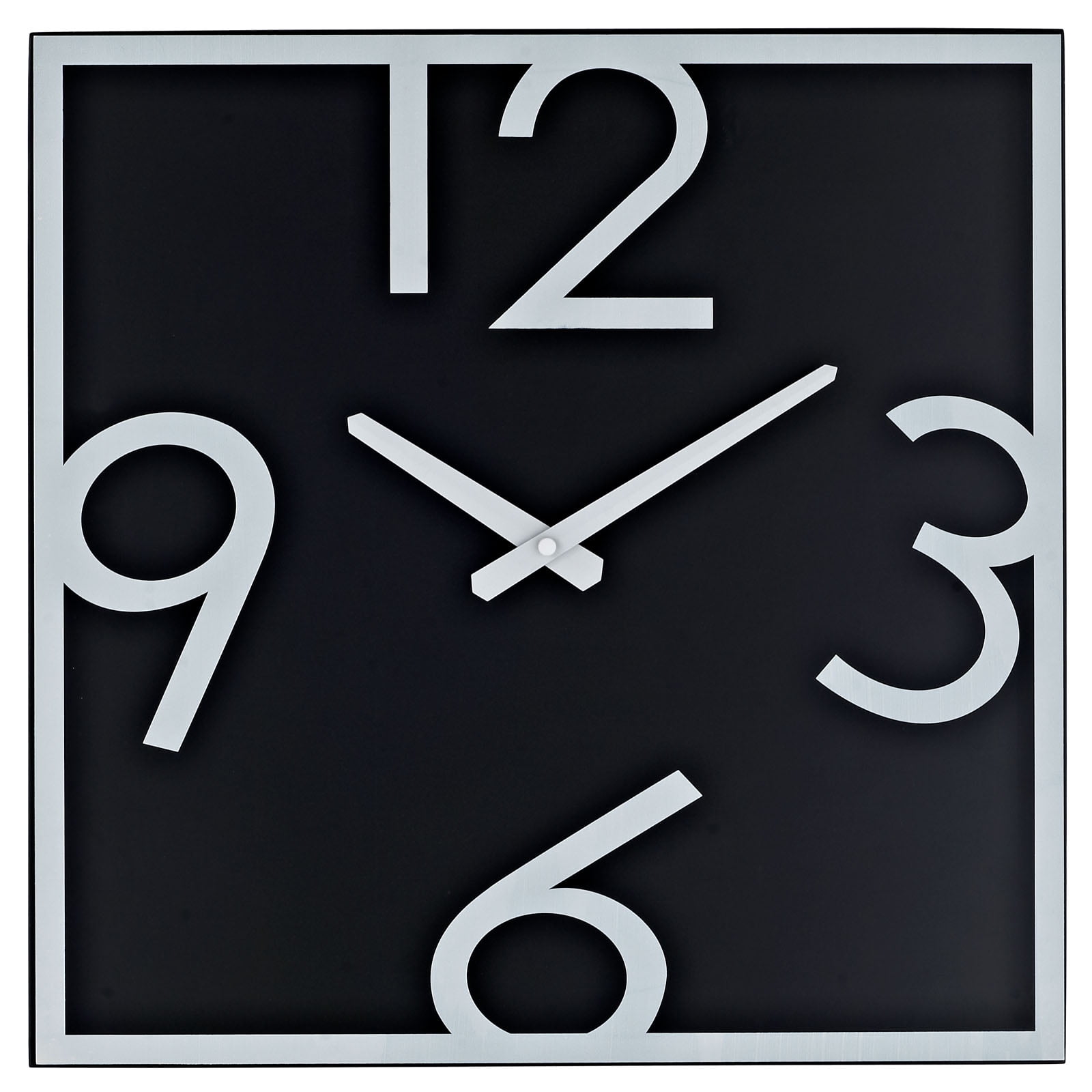 Modway Schoolhouse Wall Clock in Black White