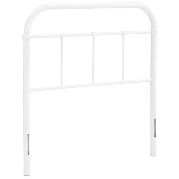 Modway Serena Twin Powder Coated Steel Headboard in White