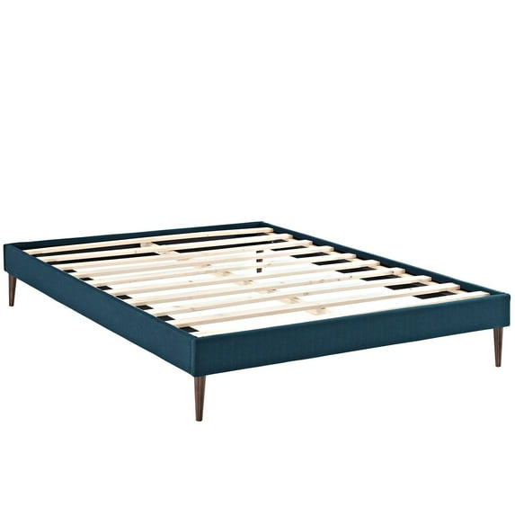Modway Sherry Fabric Upholstered King Platform Bed in Azure