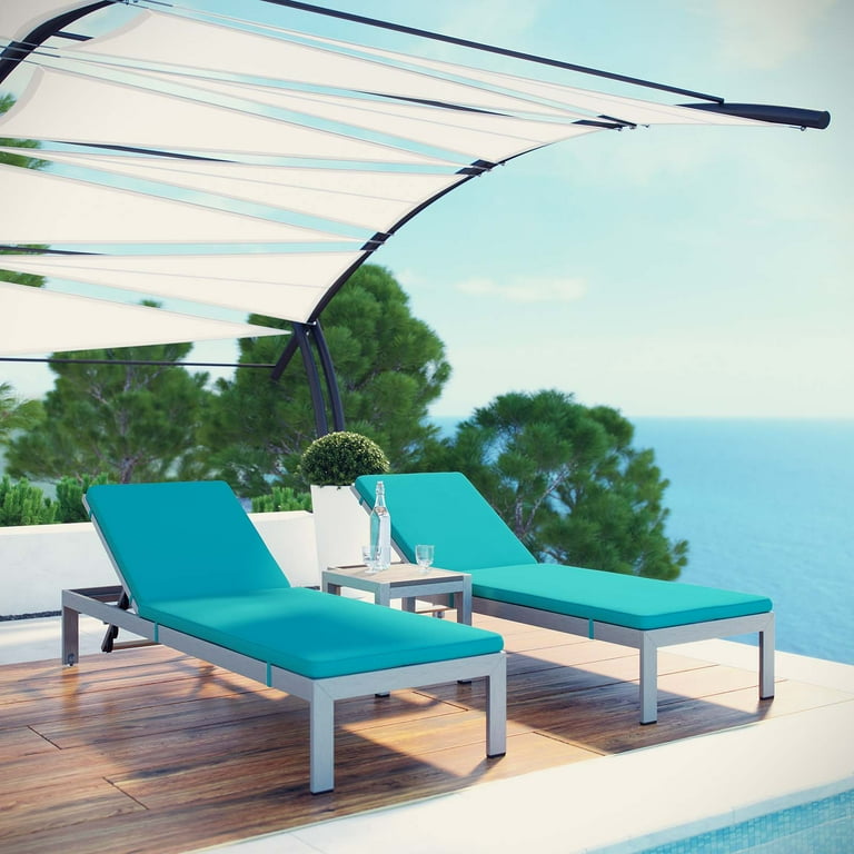 Modway shore outdoor patio aluminum chaise sales