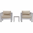 thumbnail image 1 of Modway Shore 3 Piece Outdoor Patio Alumi, 1 of 6
