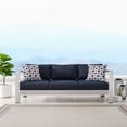 thumbnail image 1 of Modway Shore Outdoor Patio Aluminum Sofa in Silver Navy, 1 of 10
