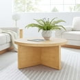 thumbnail image 1 of Modway Silas Round Wood Coffee Table in Natural, 1 of 8