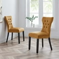 thumbnail image 1 of Modway Silhouette Performance Velvet Dining Chairs - Set of 2 in Cognac, 1 of 9