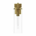 thumbnail image 1 of Modway Skylark Modern Style Glass Wall Sconce in Clear/Satin Brass, 1 of 7